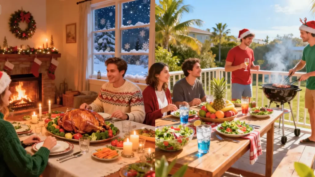 Christmas in the Northern vs Southern Hemisphere