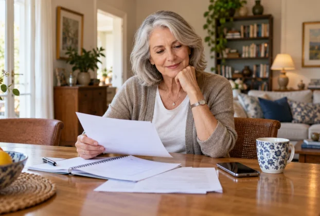 Woman planning everyday support while living alone after 50